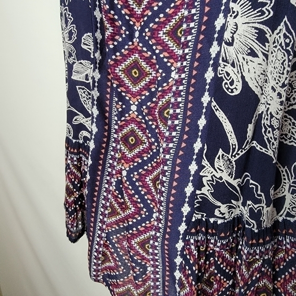 Band Of Gypsies Bohemian Ruffled Top - Picture 2 of 11